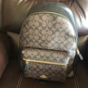 Coach Charlie backpack in signature canvas